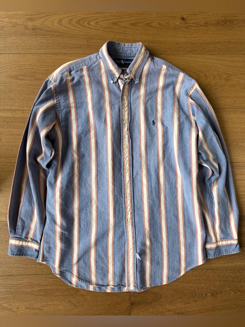 VTG Polo Ralph Lauren Button Down Shirt Mens Large